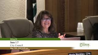 City of Gilroy City Council Meeting | May 15, 2023 | 6:00 PM