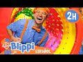 Deslizndonos y aprendiendo con blippi  blippi  moonbug kids  parque en vivo