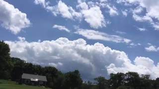 Cumulus and Pileus Cloud Time Lapse