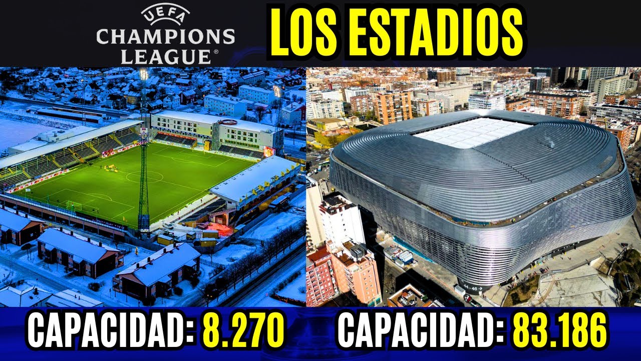 Los ESTADIOS más INCREÍBLES de la CHAMPIONS LEAGUE 2025