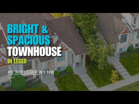 You’ll Love This Light-Filled Townhouse in Leger Edmonton | #3 303 Leger Way