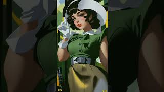 Reviving Elegance Animated Interpretation Of girl With Gloves By Tamara De Lempicka