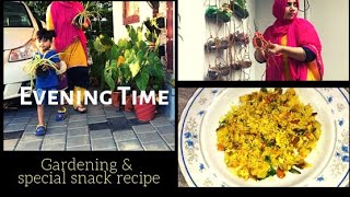 Evening Time I Gardening/Vertical Gardening/Kothu Idiyappam Evening Snack Recipe
