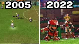 Graphical Evolution of Mario Strikers (2005-2022)