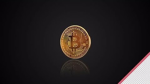 Rotating Bitcoin Loop - Alpha Channel  Stock Motion Graphics