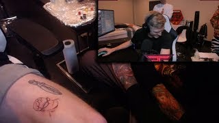 Tfue Gets Win While Getting A Tattoo