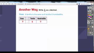 Equivalent Fractions and Decimals - Lesson 9.3