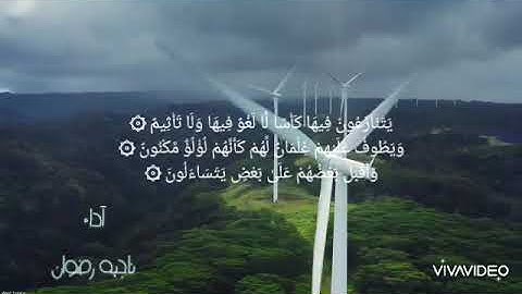 سورة الطور من آية《٢١ إلى ٣١》بصوت ناجيه رضوان .. ما شاءالله