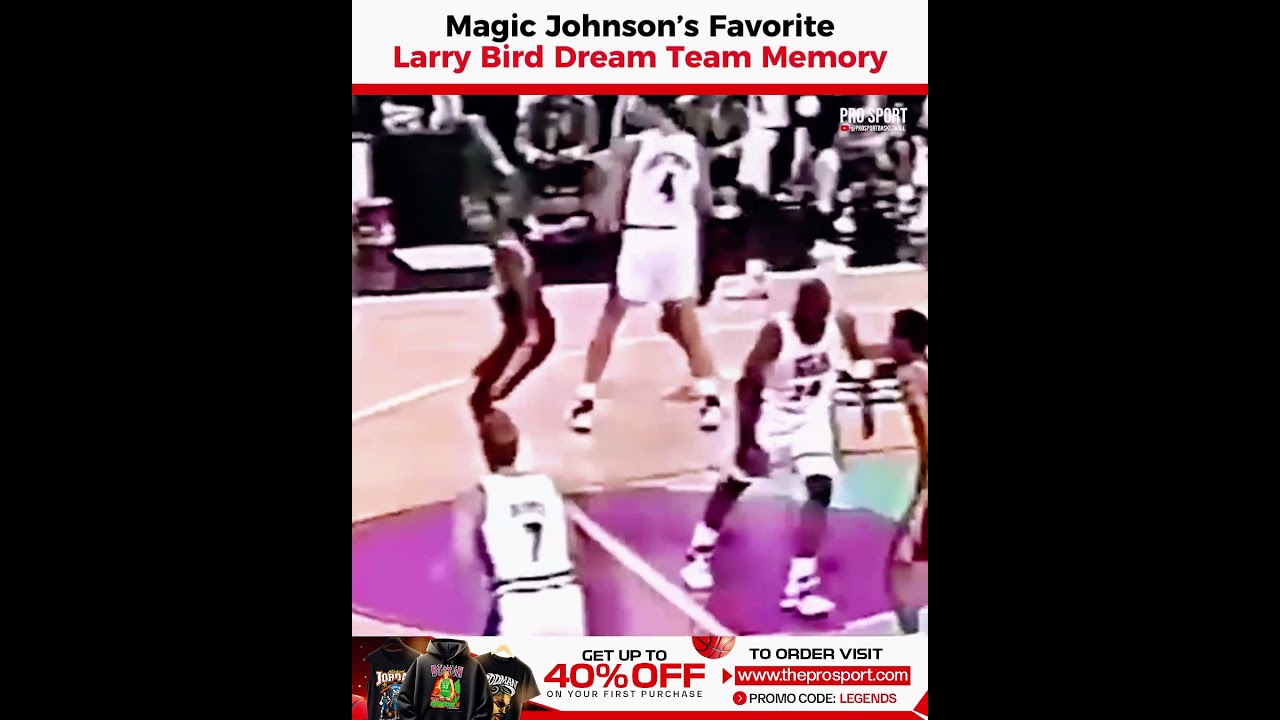Magic Johnson’s Favorite Larry Bird Dream Team Memory...#magicjohnson #larrybird #nba #basketball