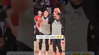 Luka and Jokic funny moments🤣 #viralvideo #viralvideo #trending #viralshort #fypシ #nba