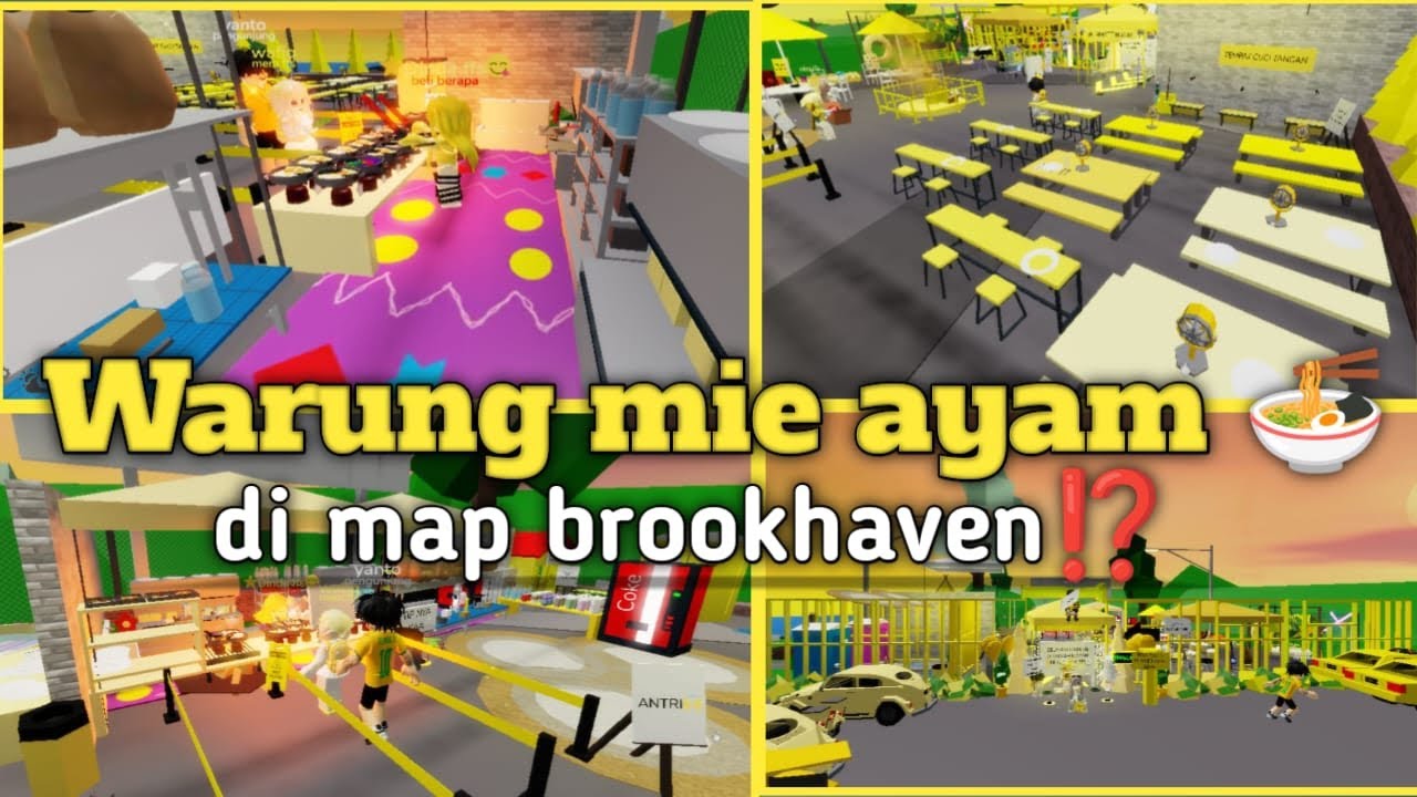 WARUNG MIE AYAM TER-ENAK DI MAP BROOKHAVEN 😱⁉️ MEMBUAT WARUNG MIE AYAM😻✨||Roblox Indonesia 🇮🇩