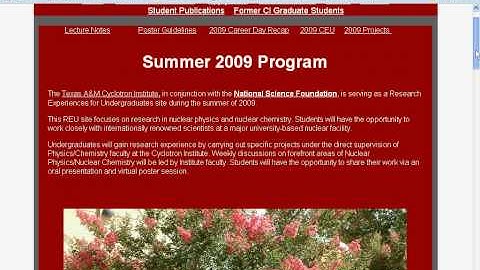 Apply for a REU program