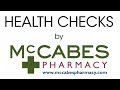 Health check service at mccabes pharmacy