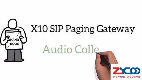 X10 SIP Paging gateway connection with outsource music