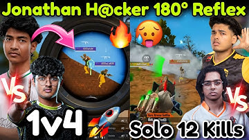 🇮🇳JONATHAN H@cker 180° Reflex Solo 7 Kills🥵 Lala 1v4 SOUL🚀 GODL #1 Domination WWCD 👑 Semi Final ✅
