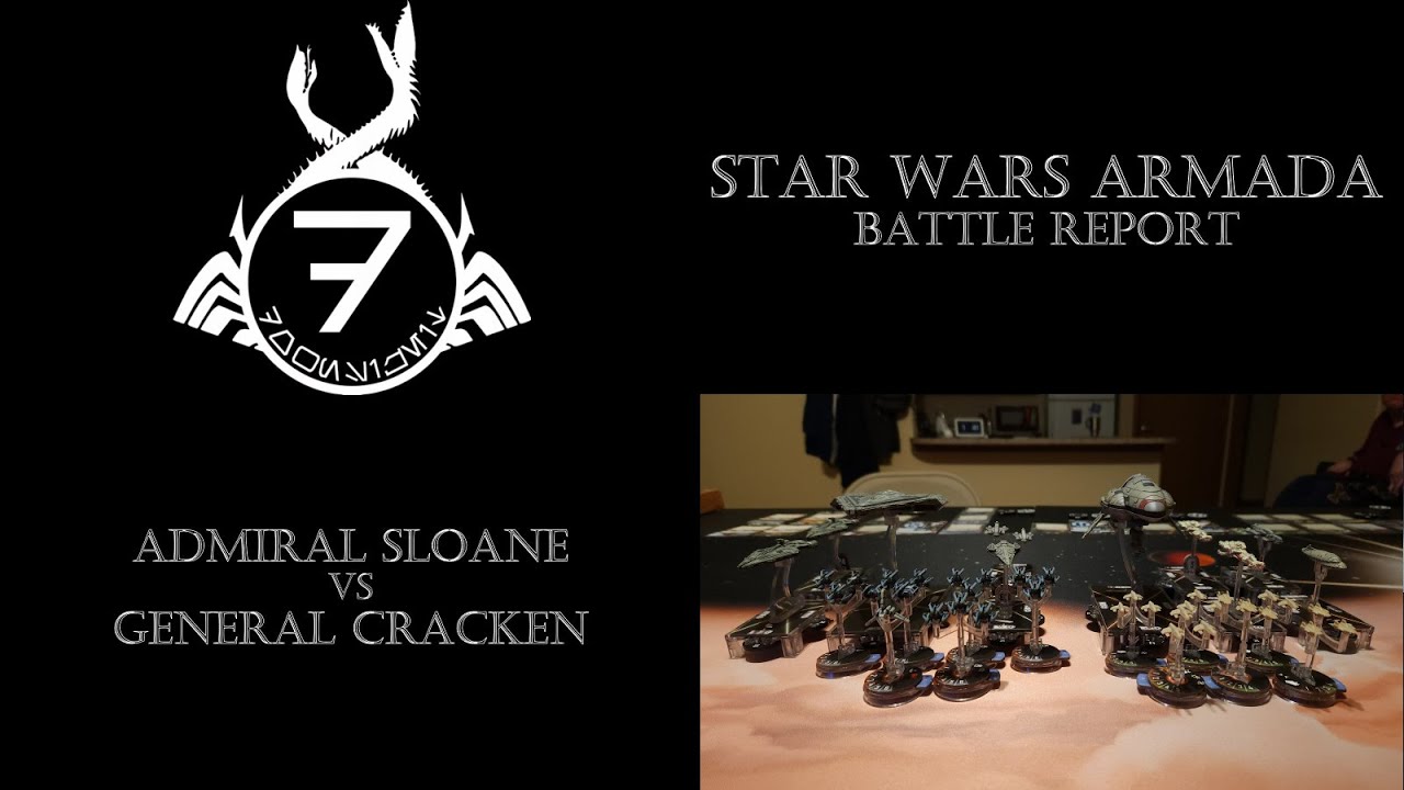 Star Wars Armada Admiral Sloane vs General Cracken 400pt Battle