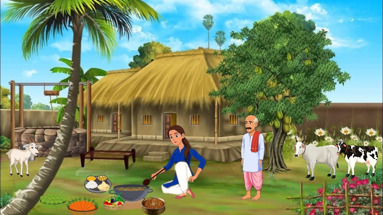 गरीब बाप और बेटी का भाग्य | Hindi Story | Hindi Kahani | Moral Stories | cartoon story