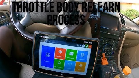 CADILLAC ESCALADE THROTTLE BODY RELEARN PROCESS USING FOXWELL SCANNER#diy #cars #fypシ