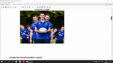 2d affine transformation using imref2d