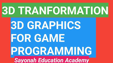 3D transformation ll 3D graphics ll Game programming ll SRINIVAS ARUKONDA