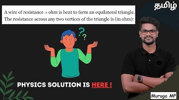 A wire of resistance 27 Ohm is bent to form an equilateral triangle.The resistance across any two
