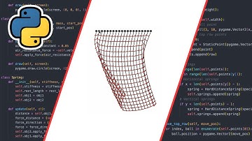 Simulating Cloth in Pygame