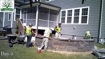 Time Lapse: Backyard Patio and Seating Wall- JT