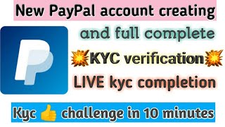 how to create paypal account and kyc verification