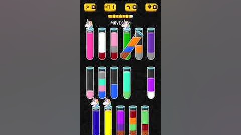 Color Water Sort 3D level 1084