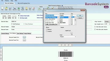 Simple to design and print linear barcode label with Code 39 Barcode Font
