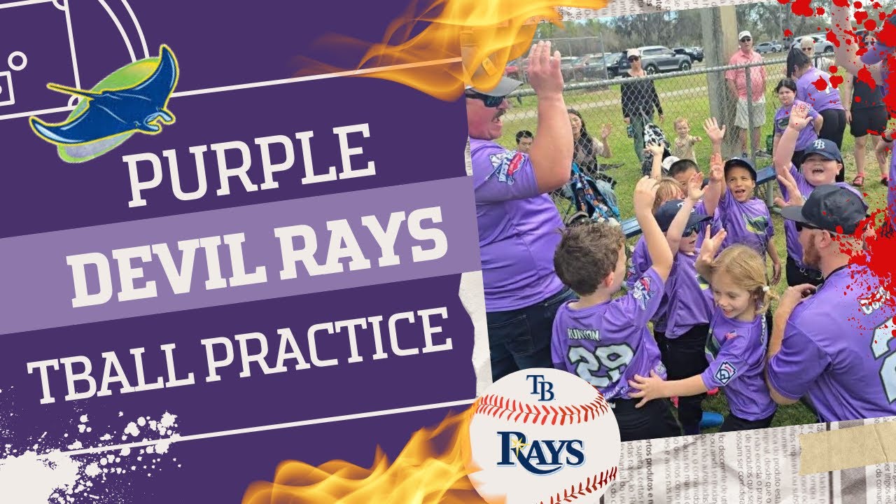 PURPLE DEVIL RAYS TBALL PRACTICE - YouTube