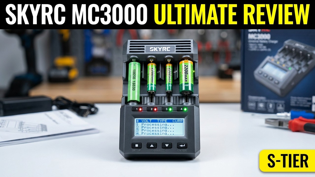 SkyRC MC3000 Review: Charging 18650, AA, AAA and More! - YouTube