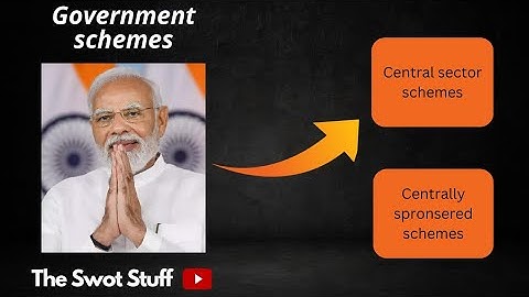 Centrally Sponsored schemes & Central Sector schemes | types of government schemes