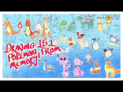 Pokemon Kanto Challenge- Drawing 151 Pokemon from Memory!