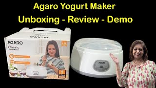 Unboxing and Review of Agaro Yogurt Maker | How to set creamy yogurt