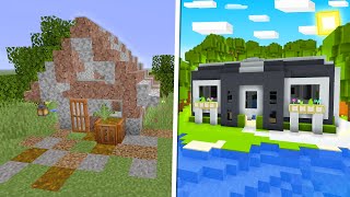 Surprising a Minecraft NOOB with a MANSION!