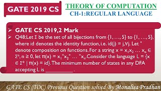 GATE CS 2019,Q48: Let Σ be the set of all bijections from {1, …, 5} to {1, …, 5}, where id denotes