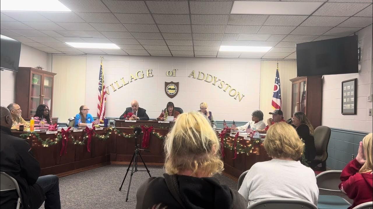 Addyston Mayor Lisa Mear Friday Dec 1 meeting YouTube