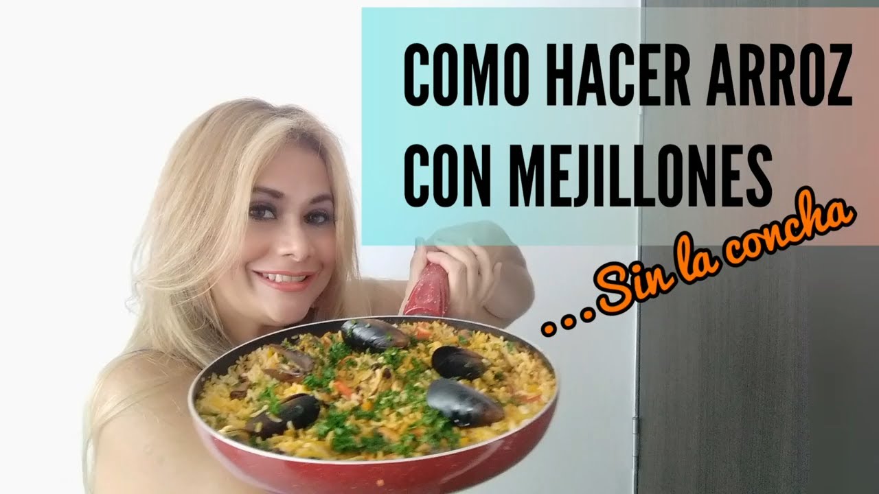Como hacer Arroz con Mejillones sin concha 🥘.
