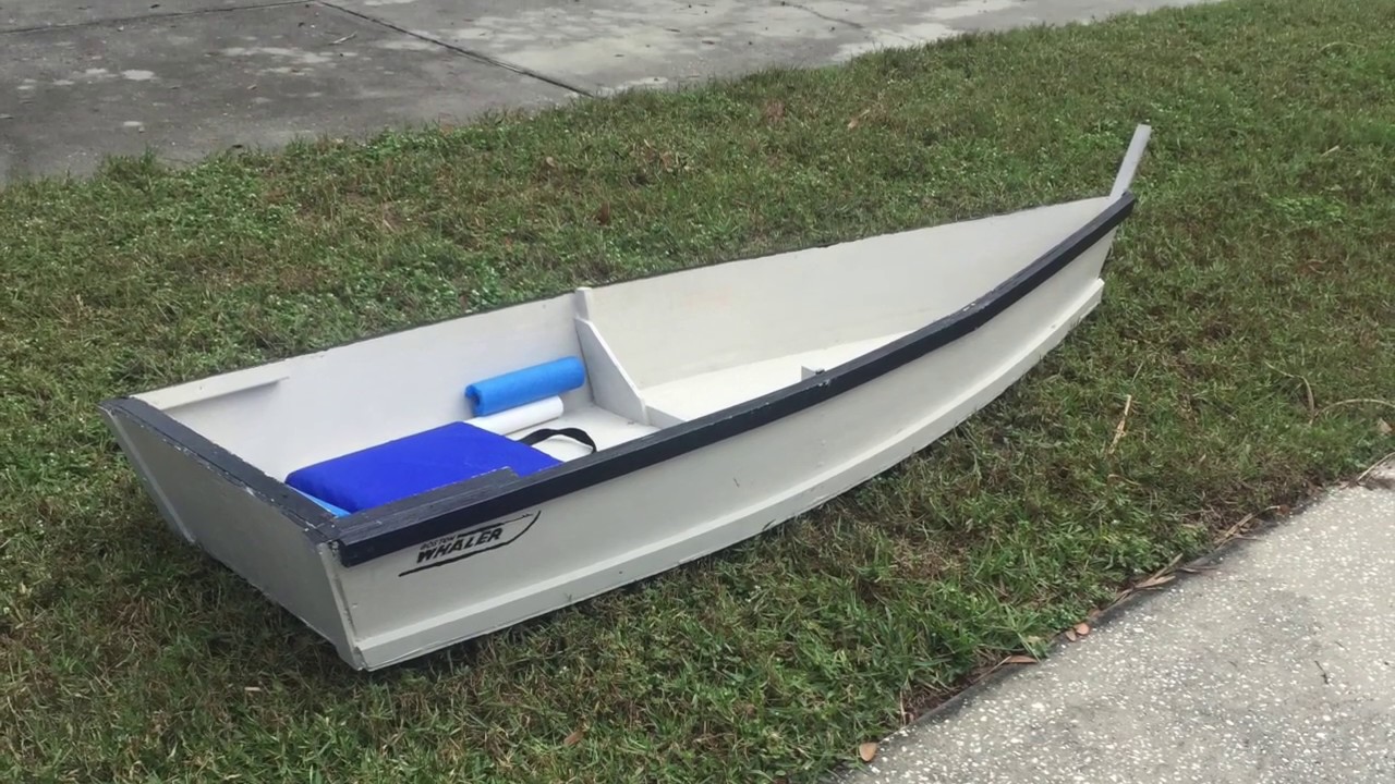 1 Sheet Plywood Skiff w/ an outboard motor! YouTube