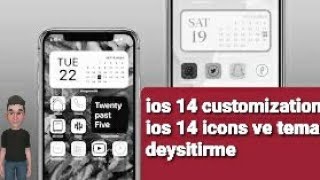 iOS 14 iphone customization. (iphone icons ve tema  degitirme ) screenshot 2