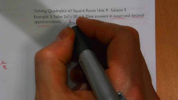 Algebra Unit 9 Lesson 5