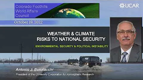 Antonio Busalacchi - "Climate Change and Internati...