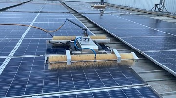 Solar panel clean robot, 100% autonomous, no need remote control.#solarcleaning #solar #solar clean