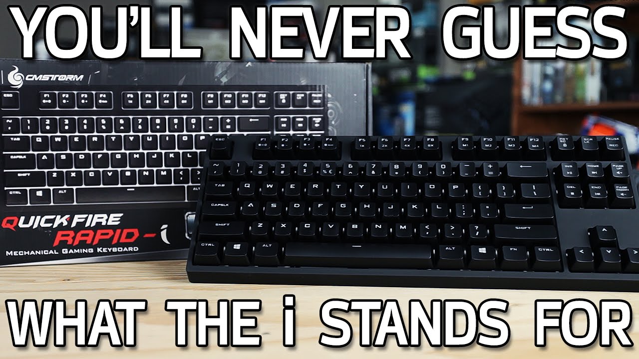 Cooler Master Quickfire Rapidi Mechanical Keyboard YouTube