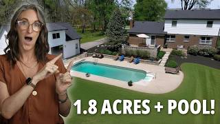 This is in Fishers, Indiana?! No HOA, 1.8 Acres   Pool and Pool House?