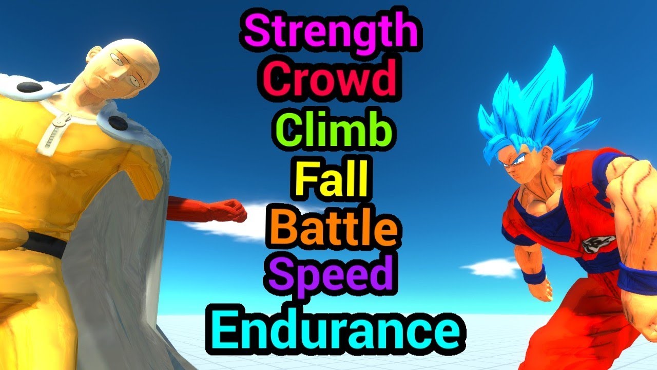 Saitama vs Goku Battle ability Animal Revolt Battle Simulator
