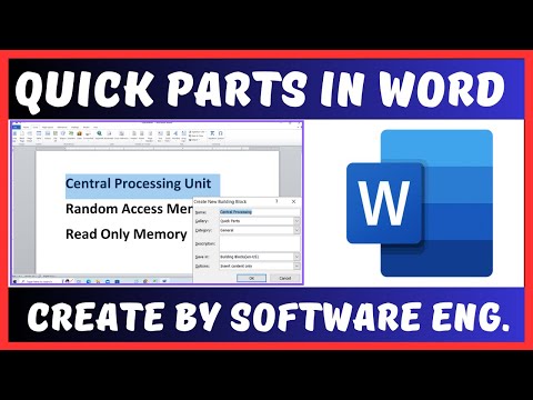 Quick Parts (New