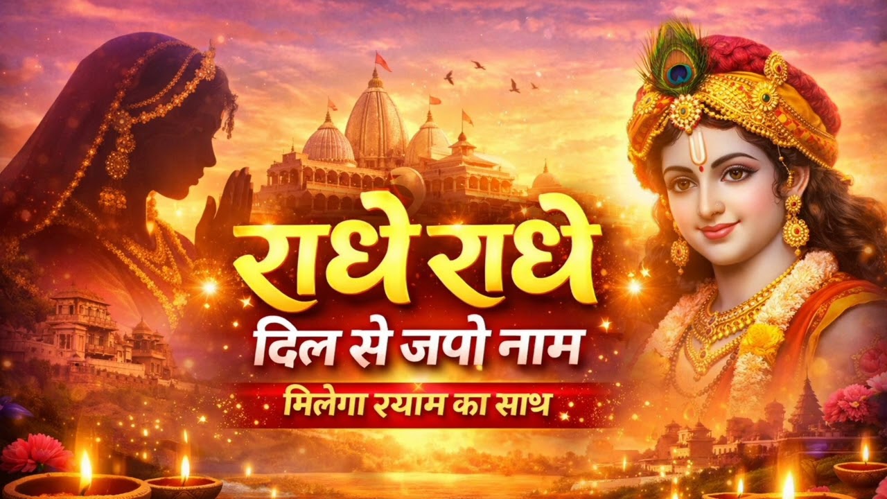 राधे राधे जपो दिल से 🙏 | जो दिल से पुकारे उसकी किस्मत सँवारे | New Bhakti Song 2026 #song 