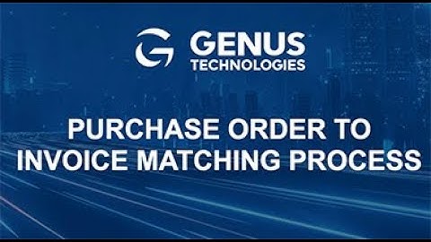 Demo Video: Purchase Order to Invoice Matching